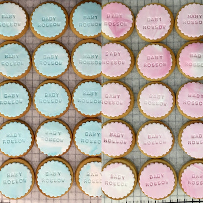 Personalised Round Cookies