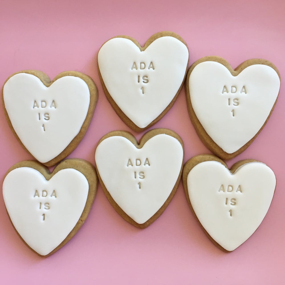 Personalised Heart Cookies