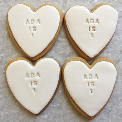 Personalised Heart Cookies