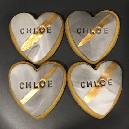 Personalised Heart Cookies