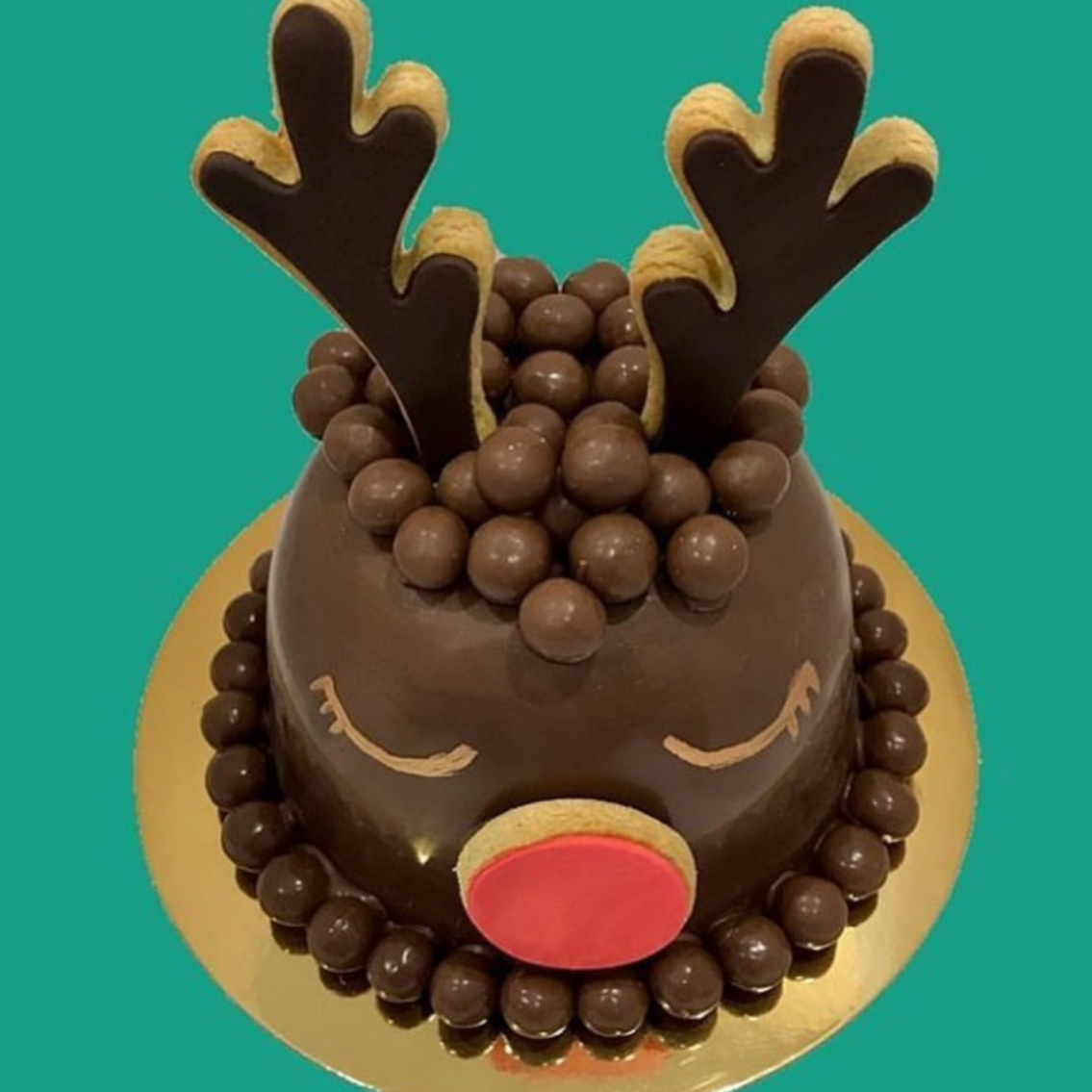 Christmas Reindeer Smashcake